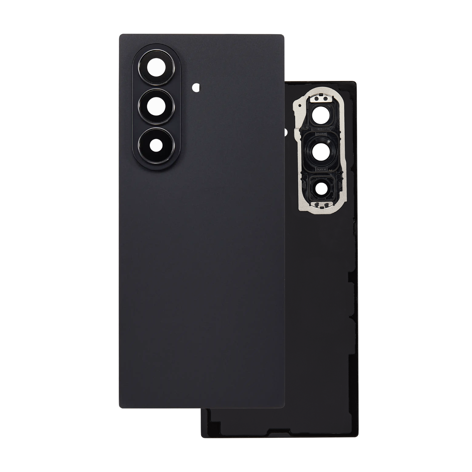 Back Cover with Camera Lens for Samsung Fold 7 (No Logo) (Black)