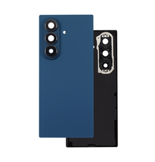 Back Cover with Camera Lens for Samsung Fold 7 (No Logo) (Blue)