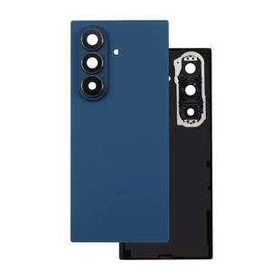 Back Cover with Camera Lens for Samsung Fold 7 (No Logo) (Blue)