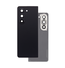 Back Cover with Camera Lens for Samsung Fold 5 (No Logo) (Black)
