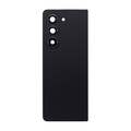 Back Cover with Camera Lens for Samsung Fold 5 (No Logo) (Black)