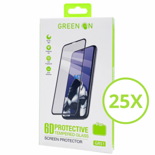 25 x Glass GREEN ON Pro 3D For Galaxy A37