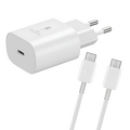 USB C Samsung 25W  2 in 1 Fast Charger + USB C to USB C Cable Combo  BULK