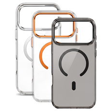 Magnetic clear case with colored camera frame For IPhone 17 Pro Max