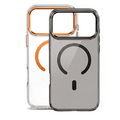 Magnetic clear case with colored camera frame For IPhone 16 Pro
