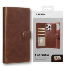 Lavann Premium 2 in 1 Magsafe Leather Bookcase For IPhone 17 Pro