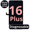 LCD Diagnosable Excellent InCell For IPhone 16 Plus White Box
