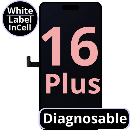 LCD Diagnosable Excellent InCell For IPhone 16 Plus White Box