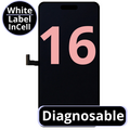 LCD Diagnosable Excellent InCell For IPhone 16 White Box
