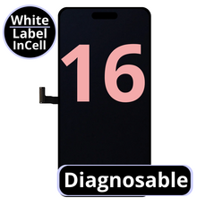LCD Diagnosable Excellent InCell For IPhone 16 White Box