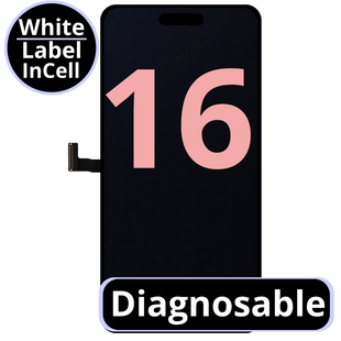 LCD Diagnosable Excellent InCell For IPhone 16 White Box