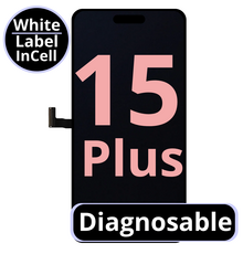 LCD Diagnosable Excellent InCell For IPhone 15 Plus White Box