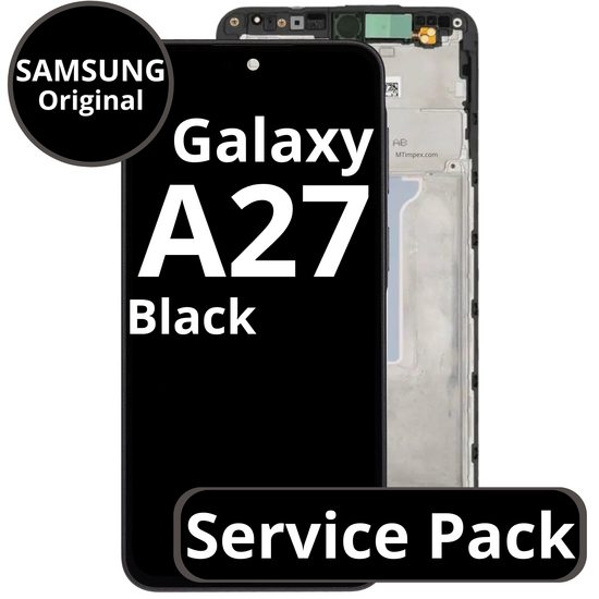 LCD Samsung Galaxy A27 GH82-39944A A276B With Frame Black Service Pack Box