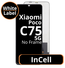 LCD InCell No Frame For Xiaomi Poco C75 5G - White Box