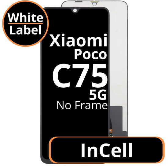 LCD InCell No Frame For Xiaomi Poco C75 5G - White Box