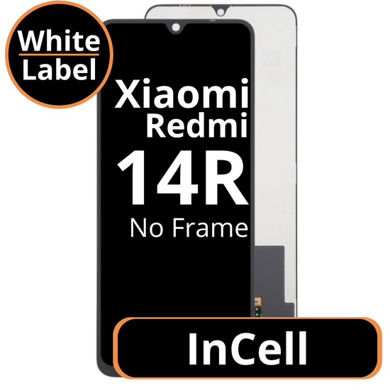 LCD InCell No Frame For Xiaomi Redmi 14R - White Box