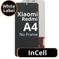 LCD InCell No Frame For Xiaomi Redmi A4 - White Box
