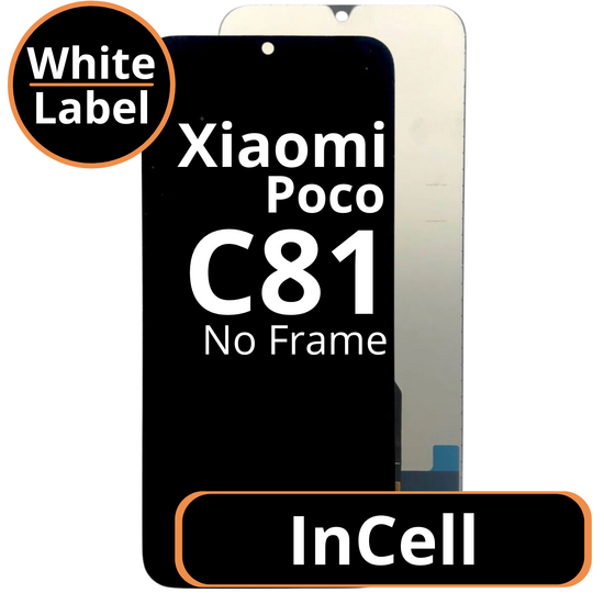 LCD InCell No Frame For Xiaomi Poco C81 - White Box