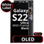 LCD OLED 1:1 Size For Galaxy S22 Ultra Black With Frame Not Original - White Box