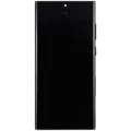 LCD OLED 1:1 Size For Galaxy S22 Ultra Black With Frame Not Original - White Box