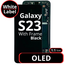 LCD OLED 1:1 Size For Galaxy S23 Black With Frame Not Original - White Box