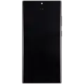 LCD OLED 1:1 Size For Galaxy S23 Ultra Black With Frame Not Original - White Box