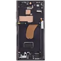 LCD OLED 1:1 Size For Galaxy S23 Ultra Black With Frame Not Original - White Box