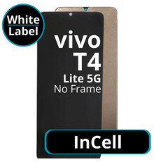 LCD InCell No Frame For Vivo T4 Lite - White Box