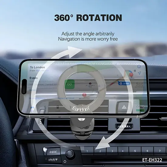 Earldom 2 in 1 Air Vent Clip & Base Magnetic Car Holder EH322