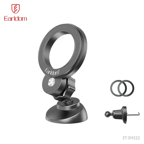 Earldom 2 in 1 Air Vent Clip & Base Magnetic Car Holder EH322