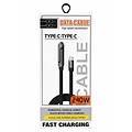 USB C To USB C - 240W High Speed cable With Foldable Phone Holder Black