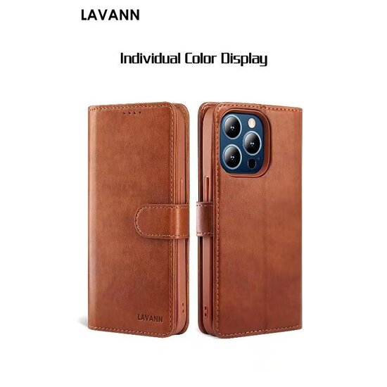 Lavann 2 in 1 Magnetic Leather Bookcase Galaxy S25 FE