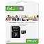 PNY Performance Plus C10 MicroSDXC 64GB, met SD-adapter
