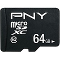 PNY Performance Plus C10 MicroSDXC 64GB, met SD-adapter