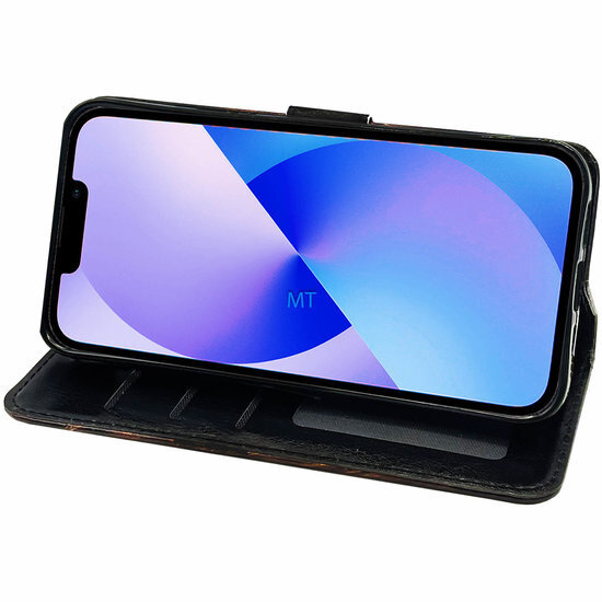 GREEN ON 3D Print Wallet Case Lotus Galaxy A25