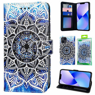GREEN ON 3D Print Wallet Case Lotus Galaxy A25