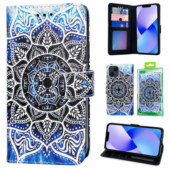 GREEN ON 3D Print Wallet Case Lotus Galaxy A25