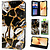 GREEN ON 3D Print Wallet Case Gold Black Marble Galaxy A25