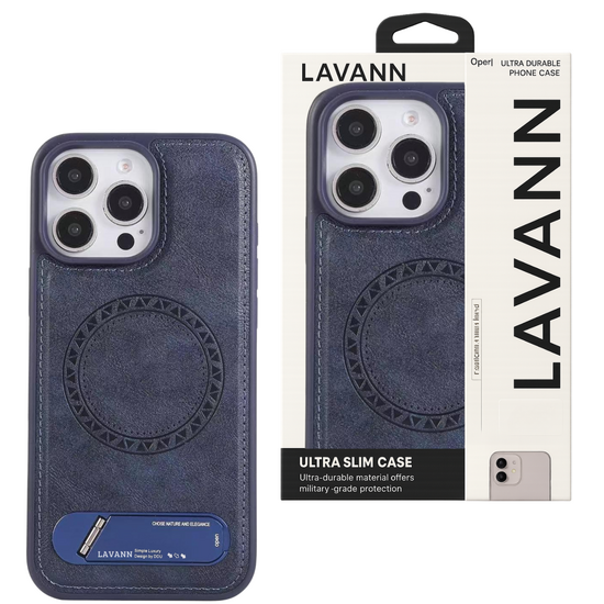 Lavann Leather back Cover with Magnetic / Table stand For Galaxy A57