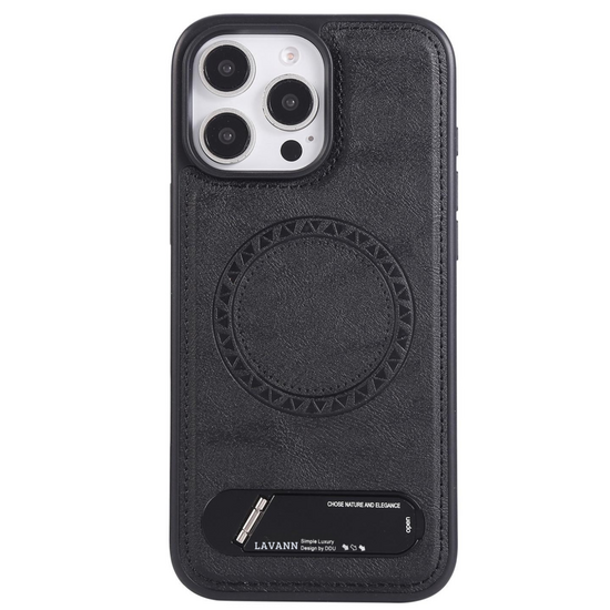 Lavann Leather back Cover with Magnetic / Table stand For Galaxy A37