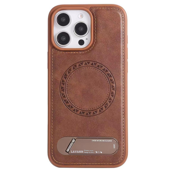 Lavann Leather back Cover with Magnetic / Table stand For Galaxy A37