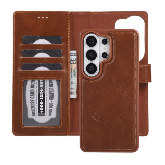 Lavann Premium 2 in 1 Magsafe Leather Bookcase For IPhone 16
