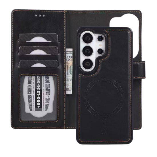 Lavann Premium 2 in 1 Magsafe Leather Bookcase For IPhone 15