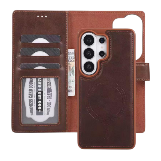 Lavann Premium 2 in 1 Magsafe Leather Bookcase For IPhone 13