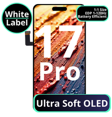LCD Ultra Soft Oled With Battery Efficient EDP 1 - 120Hz For IPhone 17 Pro - White Box