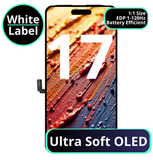 LCD Ultra Soft Oled With Battery Efficient EDP 1 - 120Hz For IPhone 17  - White Box