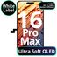 LCD Ultra Soft Oled With Battery Efficient EDP 1 - 120Hz For IPhone 16 Pro Max - White Box