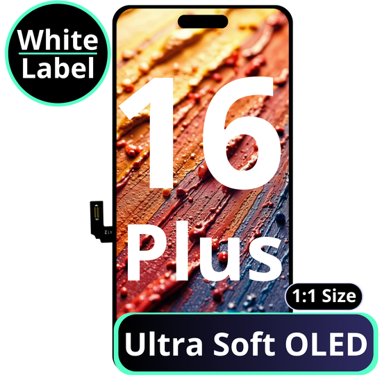 LCD Ultra Soft Oled 1:1 Size For IPhone 16 Plus - White Box