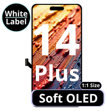 LCD Ultra Soft Oled 1:1 Size For IPhone 14 Plus  - White Box