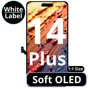 LCD Ultra Soft Oled 1:1 Size For IPhone 14 Plus  - White Box